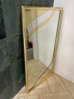 MODERN GOLD METAL DESIGN RECTANGULAR MIRROR - 2122996