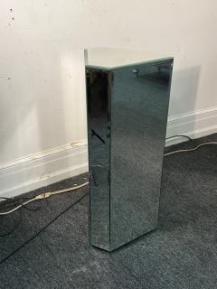 MODERN HEXAGONAL BEVELED MIRRORED PEDESTAL - 3745497