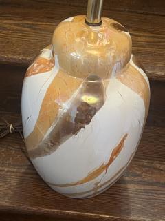 MODERN METALLIC GLAZED GINGER JAR SHAPED CERAMIC LAMPS - 3909631