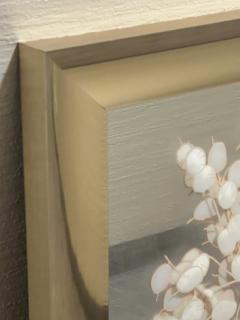 MODERN MIRROR WITH SILVER DOLLAR TREE IMAGE - 3157296