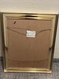 MODERN MIRROR WITH SILVER DOLLAR TREE IMAGE - 3157298