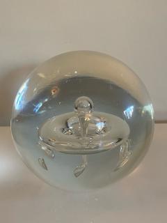 MODERN MURANO GLASS CLEAR SPHERE - 2440883