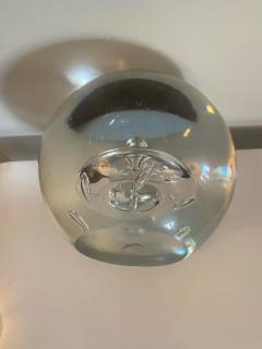 MODERN MURANO GLASS CLEAR SPHERE - 2440888