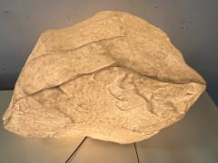 MODERN PAIR OF CAST PLASTIC LARGE AND SMALL ILLUMINATED ROCKS - 3636557