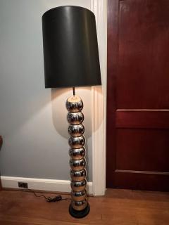 MODERN STACKED CHROME BALL FLOOR LAMP - 3373003