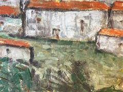 MODERN TUSCANY HILLSIDE VILLAGE PAINTING - 2487895