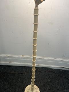 MODERN WHITE ENAMELED PALM TREE FLOOR LAMP - 4142581