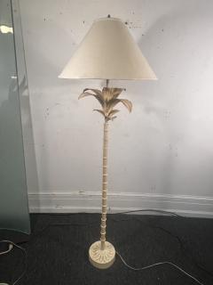 MODERN WHITE ENAMELED PALM TREE FLOOR LAMP - 4142584