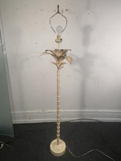 MODERN WHITE ENAMELED PALM TREE FLOOR LAMP - 4142586