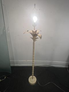 MODERN WHITE ENAMELED PALM TREE FLOOR LAMP - 4142587