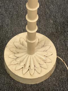 MODERN WHITE ENAMELED PALM TREE FLOOR LAMP - 4142588