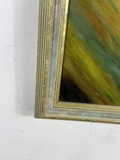 MODERNIST ABSTRACT PAINTING OCULUS SIGNED - 4649119