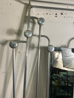 MODERNIST ALUMINUM ART DECO HALL RACK - 4133656