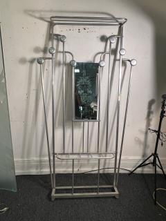 MODERNIST ALUMINUM ART DECO HALL RACK - 4133658