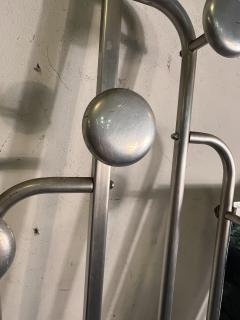 MODERNIST ALUMINUM ART DECO HALL RACK - 4133662