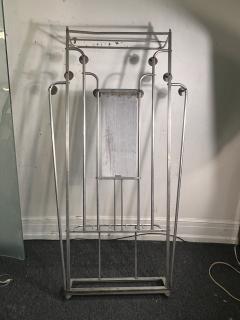 MODERNIST ALUMINUM ART DECO HALL RACK - 4133663