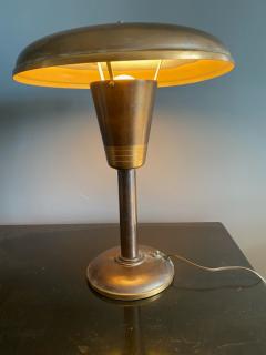 MODERNIST BRONZE AND BRASS ART DECO DESK LAMP - 2351765