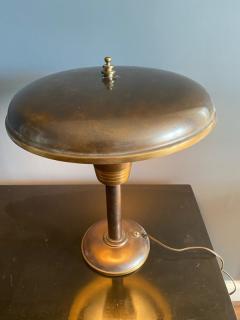 MODERNIST BRONZE AND BRASS ART DECO DESK LAMP - 2351767