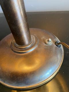 MODERNIST BRONZE AND BRASS ART DECO DESK LAMP - 2351771