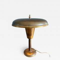 MODERNIST BRONZE AND BRASS ART DECO DESK LAMP - 2927940