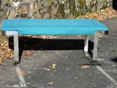 MODERNIST CHROME BAND BENCH IN THE MANNER OF MILO BAUGHMAN - 3383369