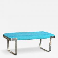MODERNIST CHROME BAND BENCH IN THE MANNER OF MILO BAUGHMAN - 3388396