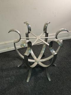 MODERNIST CHROME CURVED STRAP TABLE - 4318086