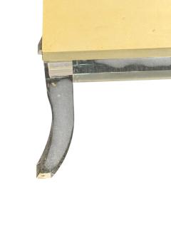 MODERNIST GOATSKIN TOP LUCITE BASE COFFEE TABLE - 4562982