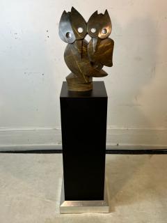 MODERNIST MARBLE WOODPECKERS SCULPTURE - 2862027
