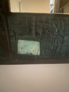 MODERNIST MID CENTURY ARTIST POTTERY TILE MIRROR - 2440899