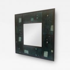 MODERNIST MID CENTURY ARTIST POTTERY TILE MIRROR - 2463269