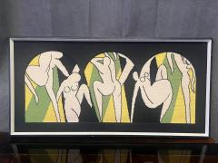 MODERNIST NUDE CUBIST NEEDLEPOINT - 4112960