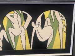 MODERNIST NUDE CUBIST NEEDLEPOINT - 4112962