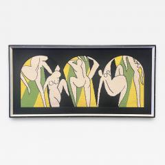 MODERNIST NUDE CUBIST NEEDLEPOINT - 4113059