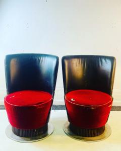 MODERNIST PAIR OF ART DECO REVIVAL CHAIRS - 2492586