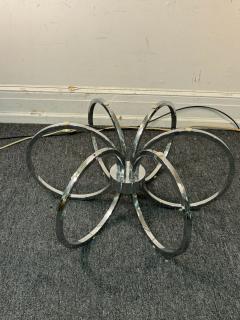 MODERNIST PAIR OF CHROME TUBULAR CHROME CAGE FORM END COFFEE TABLES - 3659158