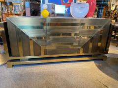 MODERNIST POLISHED AND PATINATED BRASS CREDENZA - 3022445