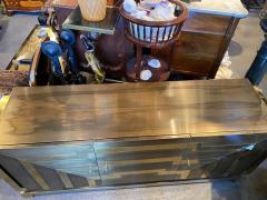 MODERNIST POLISHED AND PATINATED BRASS CREDENZA - 3022520