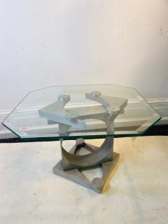 MODERNIST SCULPTURAL METAL CUT OUT TABLE - 1656813