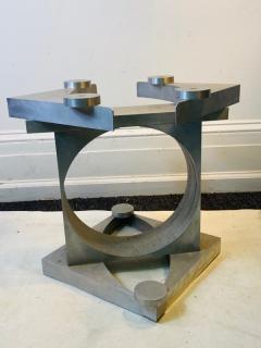 MODERNIST SCULPTURAL METAL CUT OUT TABLE - 1656815