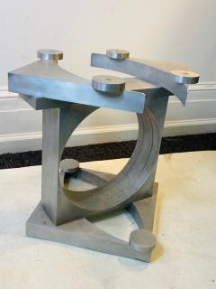 MODERNIST SCULPTURAL METAL CUT OUT TABLE - 1656816