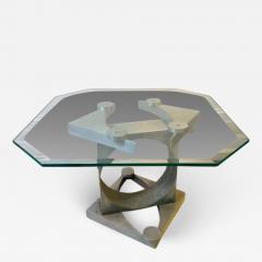 MODERNIST SCULPTURAL METAL CUT OUT TABLE - 1660006