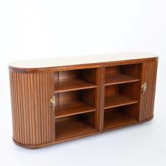 MODERNIST SIDEBOARD WITH TAMBOUR SLIDING DOORS - 2298727