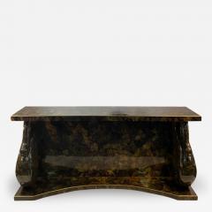 MODERNIST TESSELATTED HORN AND BRASS SWAN CONSOLE - 1438438