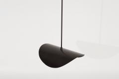 MONTERA Biomorphic Pendant Light in ORB and Blown Glass - 2944547