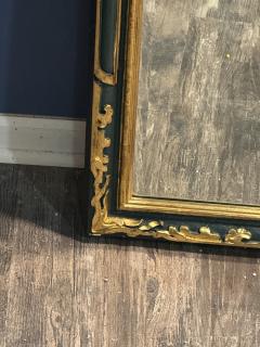 MONUMENTAL DARK GREY GOLD CARVED WOOD DESIGN ARCH MIRROR - 4496324