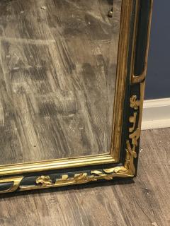 MONUMENTAL DARK GREY GOLD CARVED WOOD DESIGN ARCH MIRROR - 4496331