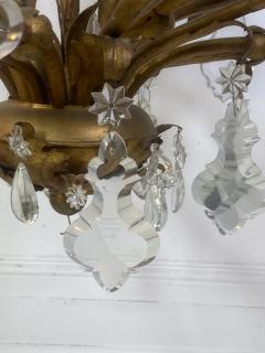 MONUMENTAL ITALIAN GILT METAL AND CRYSTAL CHANDELIER - 1578000