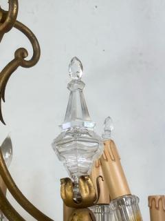 MONUMENTAL ITALIAN GILT METAL AND CRYSTAL CHANDELIER - 1578001