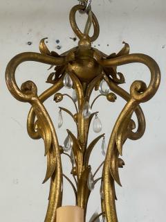 MONUMENTAL ITALIAN GILT METAL AND CRYSTAL CHANDELIER - 1578003